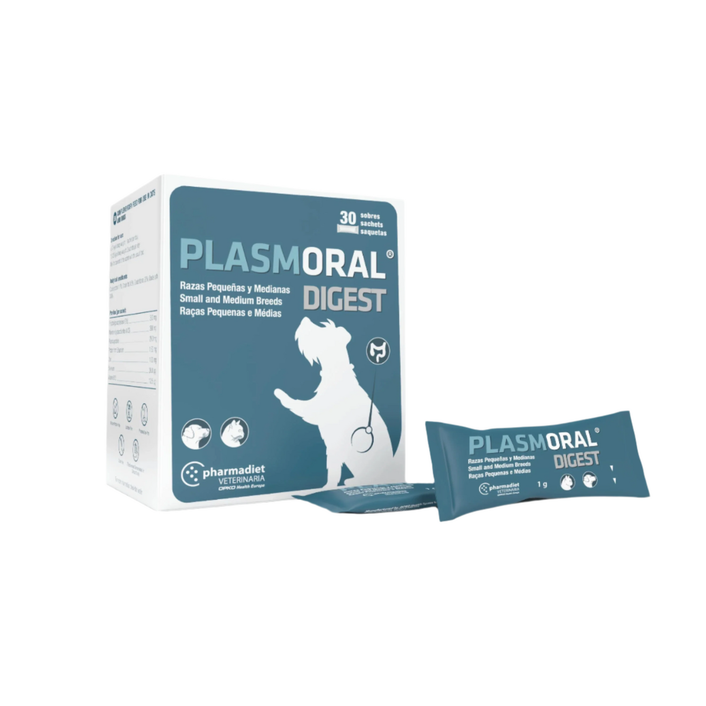 PLASMORAL® DIGEST SMALL and MEDIUM ūmiam viduriavimui stabdyti