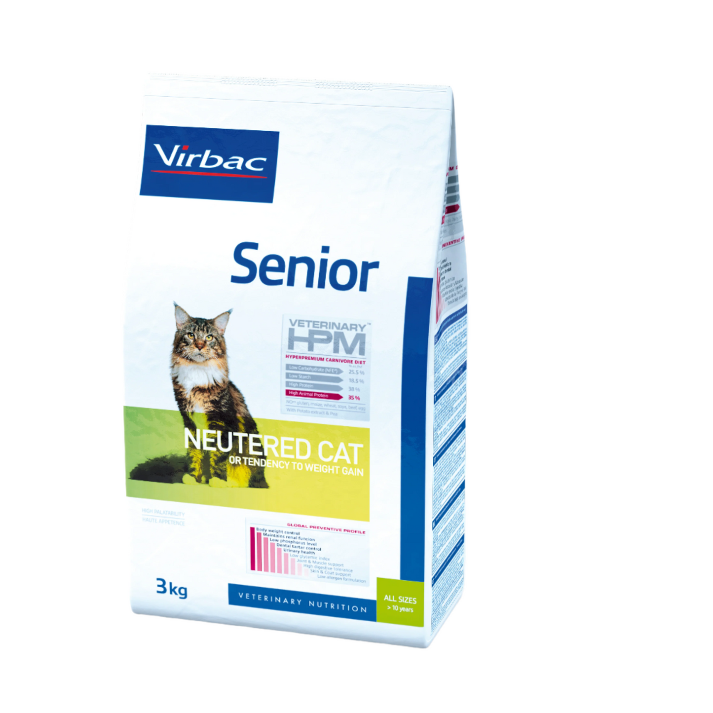 Virbac VETERINARY™ HPM Senior NEUTERED CAT - ėdalas vyresnio amžiaus sterilizuotoms katėms