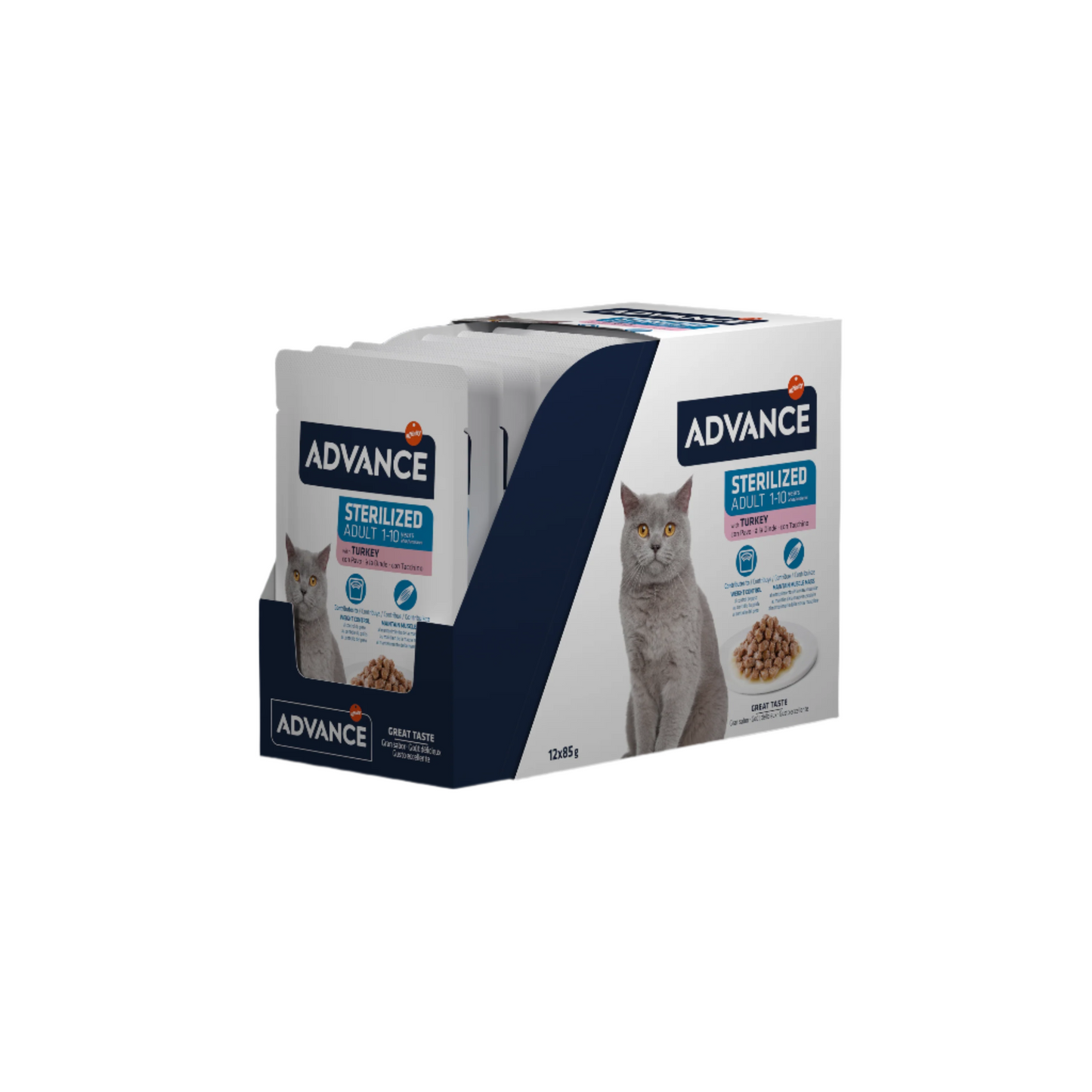 ADVANCE STERILIZED Adult guliašas katėms