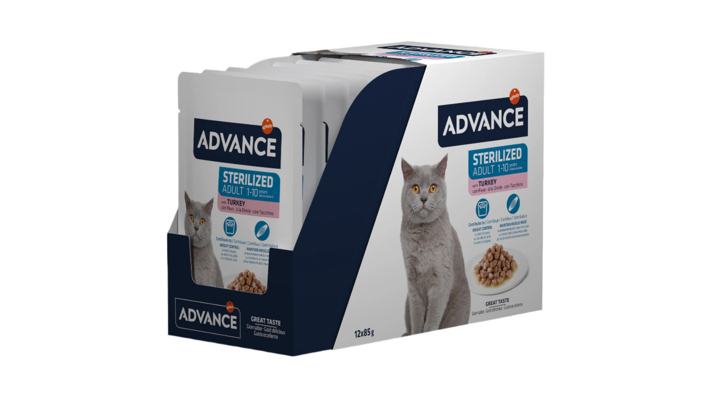 ADVANCE STERILIZED Adult guliašas katėms