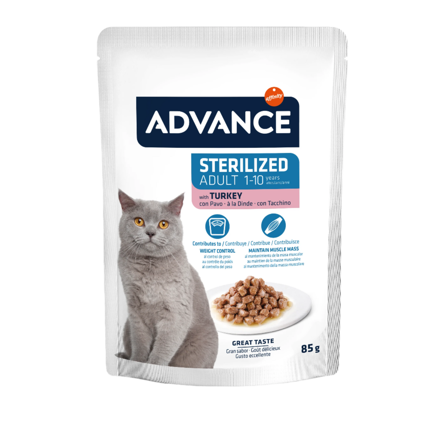 ADVANCE STERILIZED Adult guliašas katėms