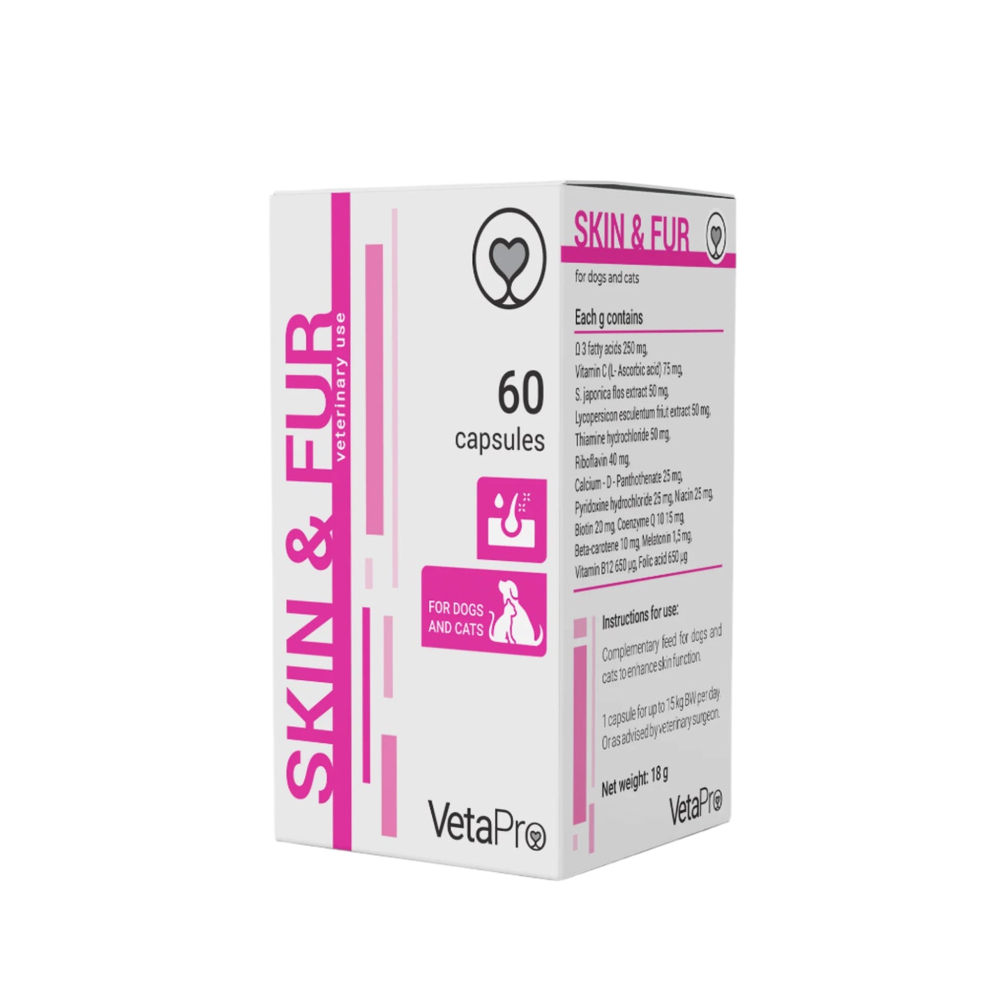 SKIN&FUR papildas esant odos ir kailio problemoms