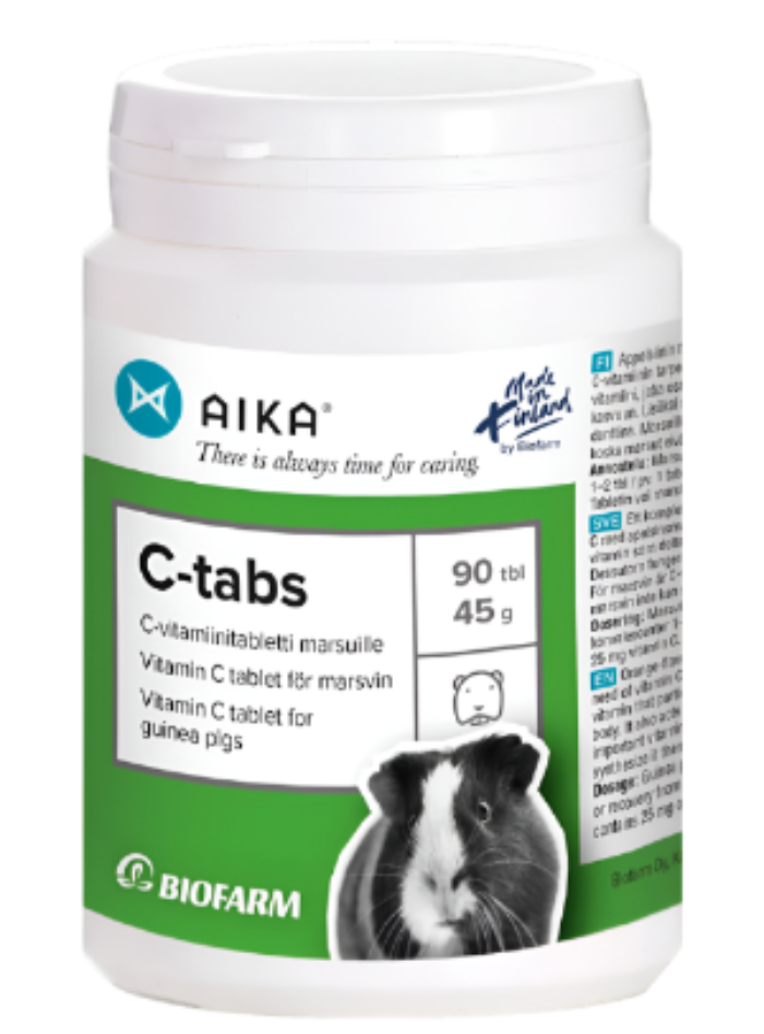 AIKA C-tabs vitaminas C jūrų kiaulytėms
