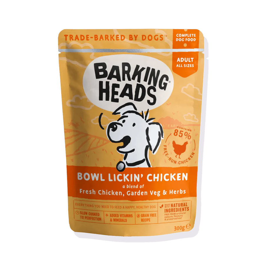 BARKING® HEADS Bowl Lickin' Chicken konservuotas ėdalas su vištiena