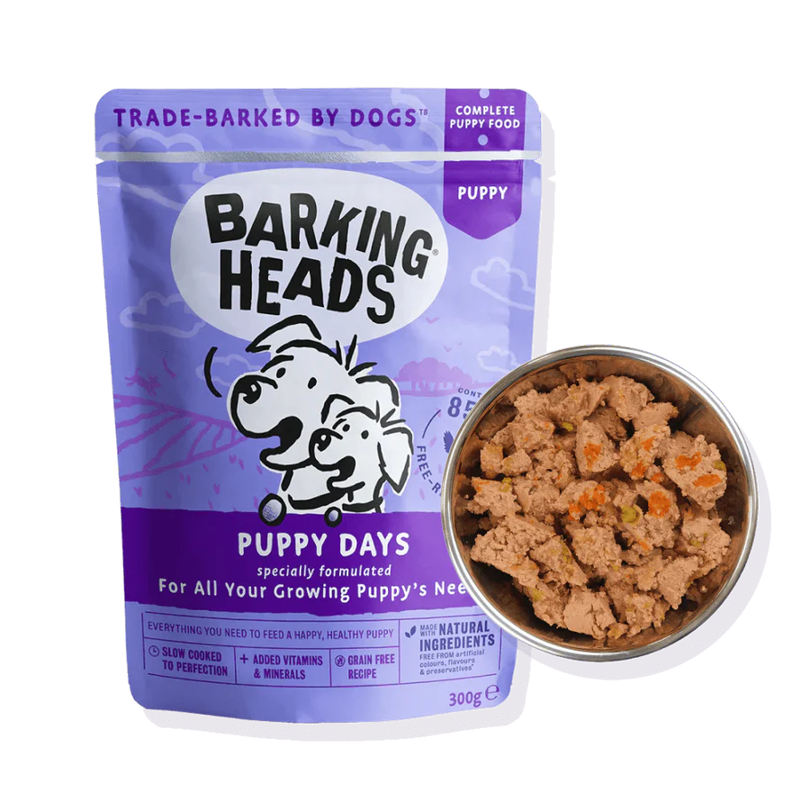 BARKING® HEADS PUPPY DAYS konservuotas ėdalas jauniems šuniukams su vištiena