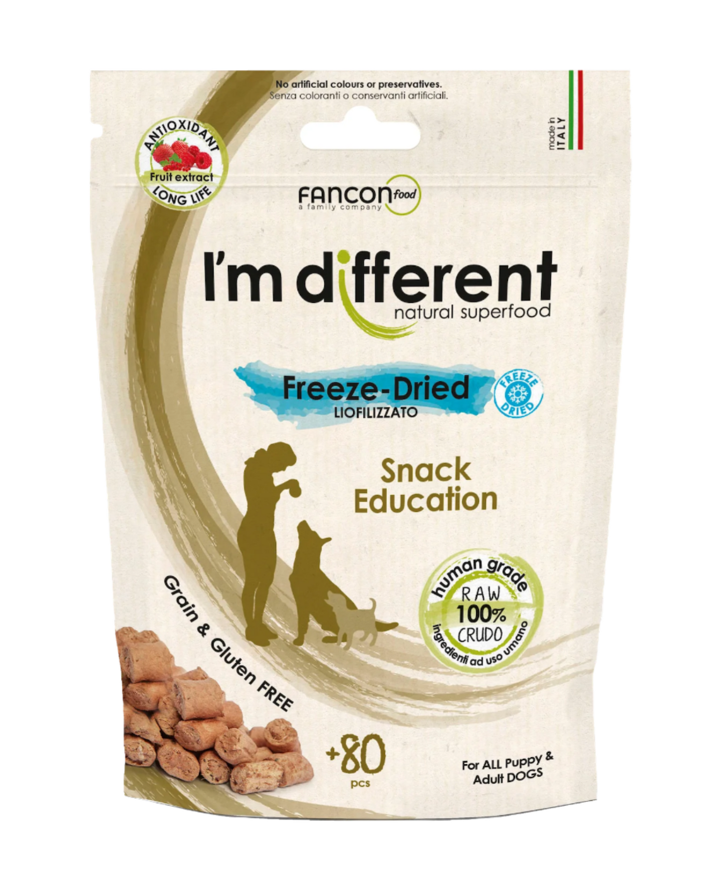 I'm different Snack Education liofilizuoti skanėstai šunims