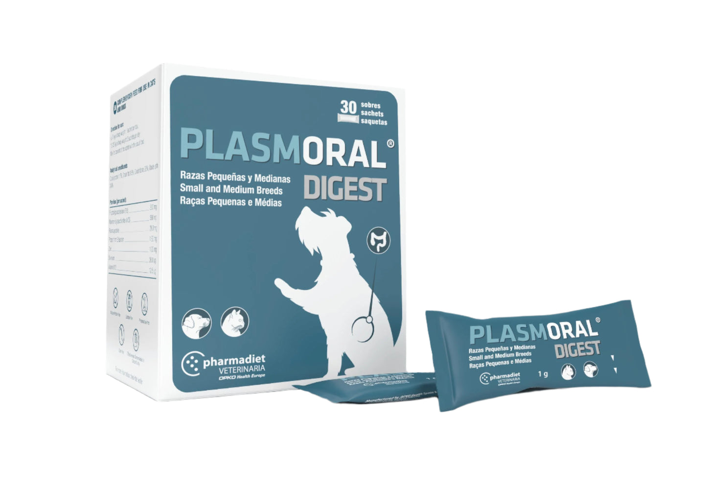 PLASMORAL® DIGEST SMALL and MEDIUM ūmiam viduriavimui stabdyti