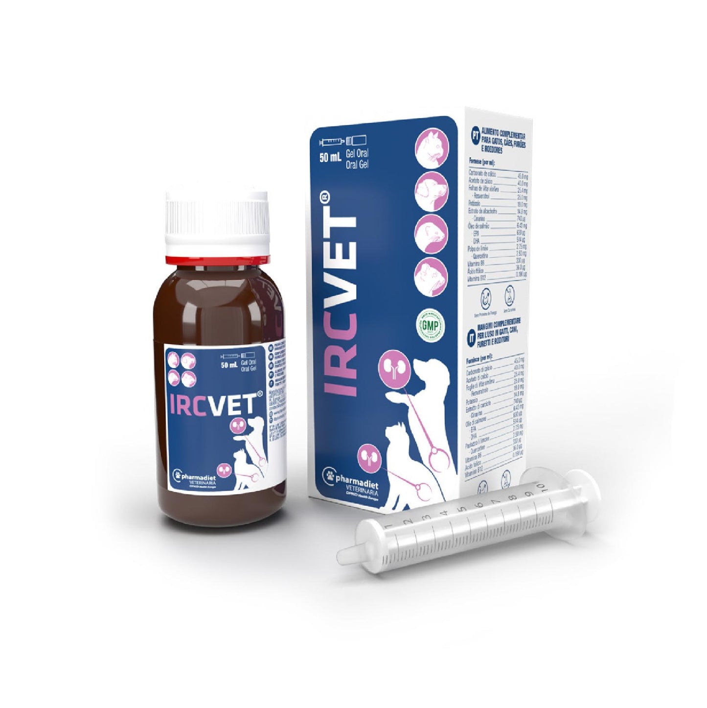 ircVET® GEL - papildas aprūpinantis maisto medžiagomis, kurios padeda inkstų ląstelėms