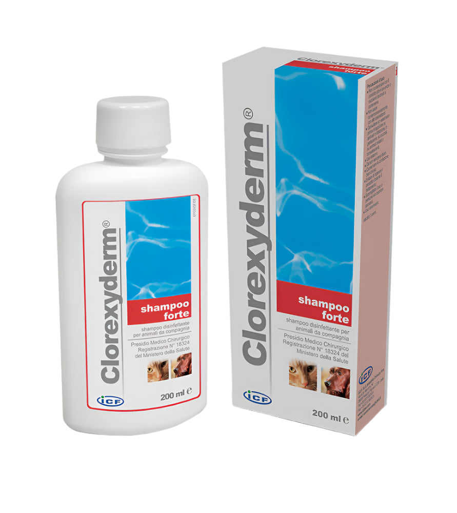 Clorexyderm® shampoo forte - greito veikimo antiseptinis šampūnas