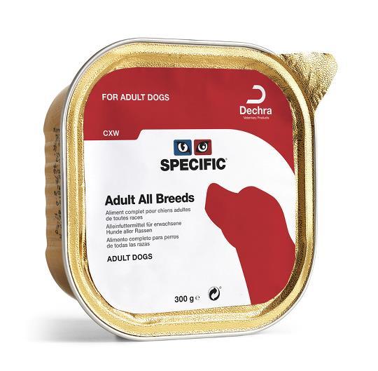 SPECIFIC® ADULT ALL BREEDS CXW 6x300g - konservuotas ėdalas visų veislių šunims