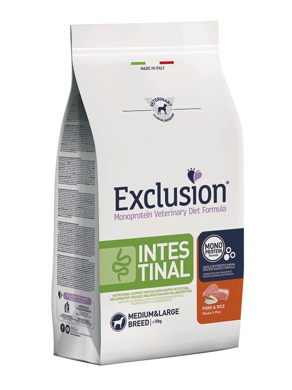 Exclusion® INTESTINAL M/M adult su kiauliena ir ryžiais
