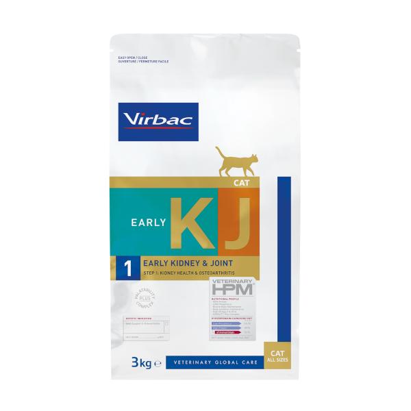 Virbac VETERINARY™ HPM KJ1 EARLY KIDNEY and JOINT SUPPORT - ėdalas katėms sąnarių funkcijai palaikyti