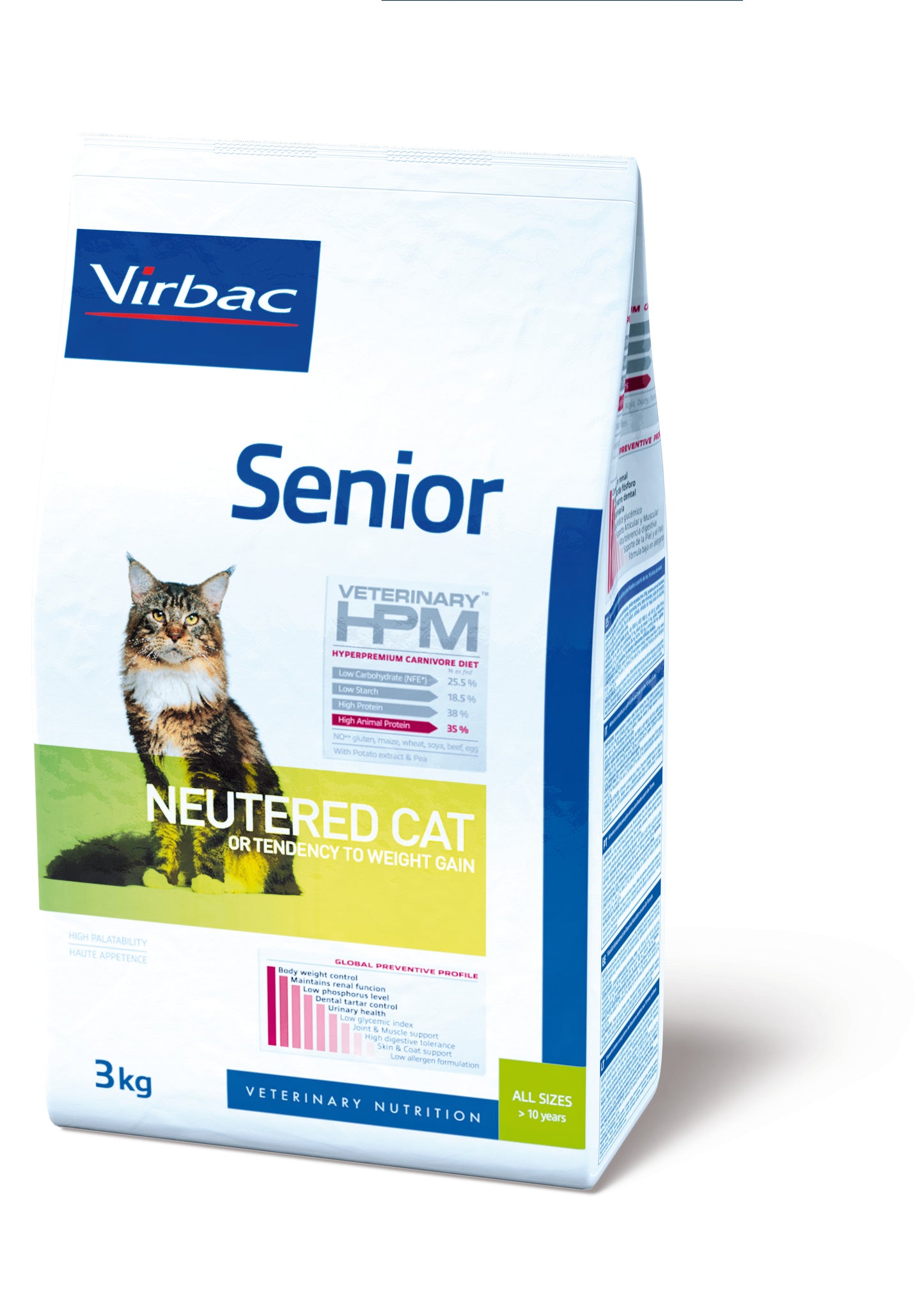 Virbac VETERINARY™ HPM Senior NEUTERED CAT - ėdalas vyresnio amžiaus sterilizuotoms katėms