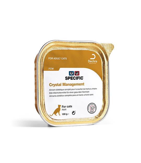 SPECIFIC® Crystal Prevention FCW 7x100g - konservuotas ėdalas katėms akmenligės kontrolei