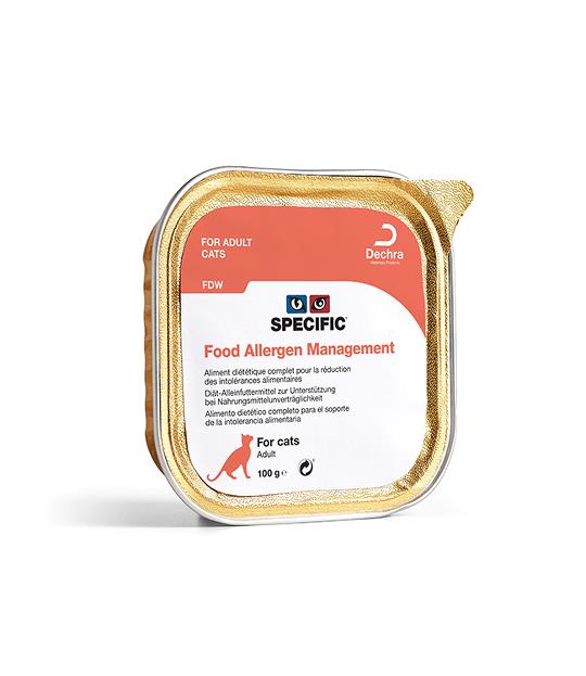 SPECIFIC® Food Allergy Management FDW 7x100g - konservuotas hipoalerginis ėdalas katėms