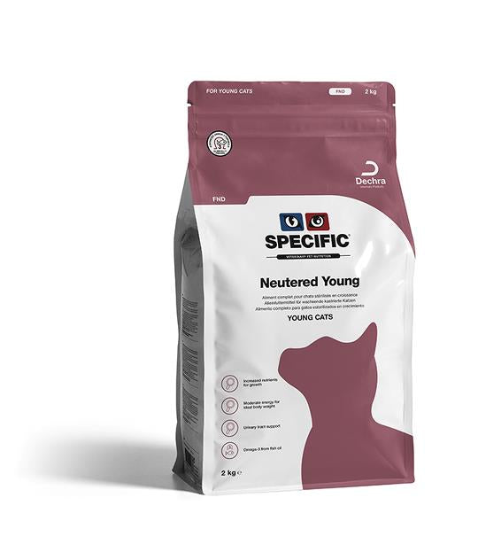 SPECIFIC® NEUTERED YOUNG FND - jauniems kastruotiems/sterilizuotiems kačiukams