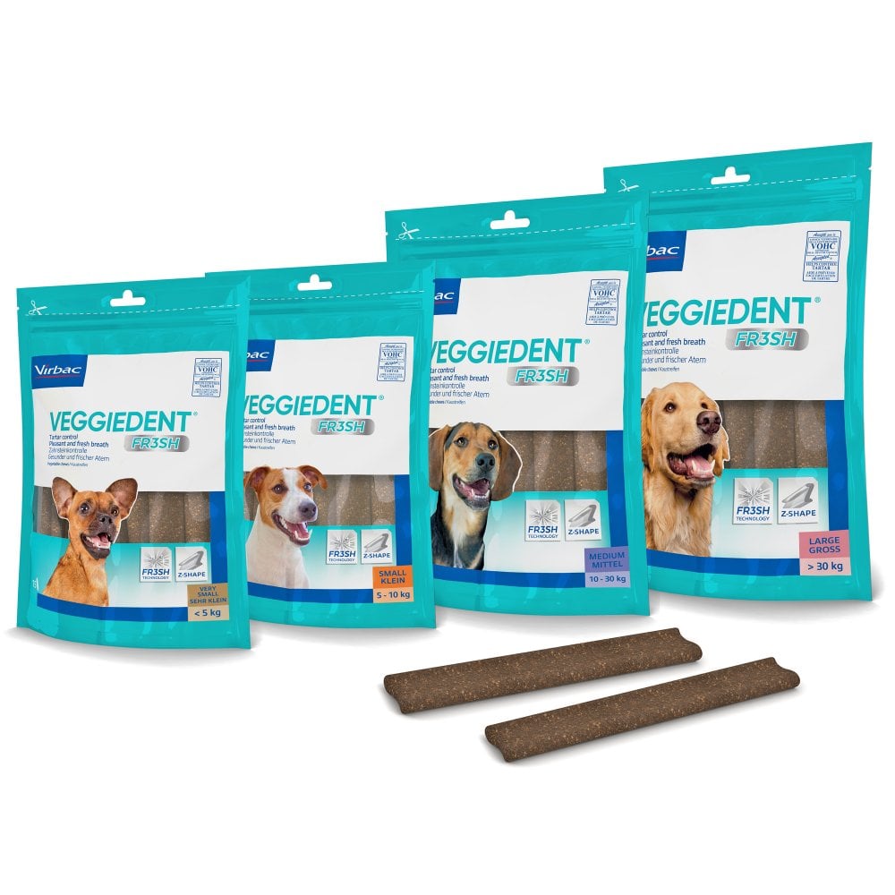 Virbac VeggieDent® FRESH - skanėstai dantų apnašoms ir blogam kvapui naikinti