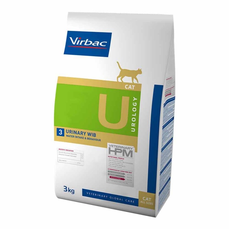 Virbac VETERINARY™ HPM U3 URINARY WIB - ėdalas katėms pakartotinam struvitų ir oksalatų formavimuisi slopinti