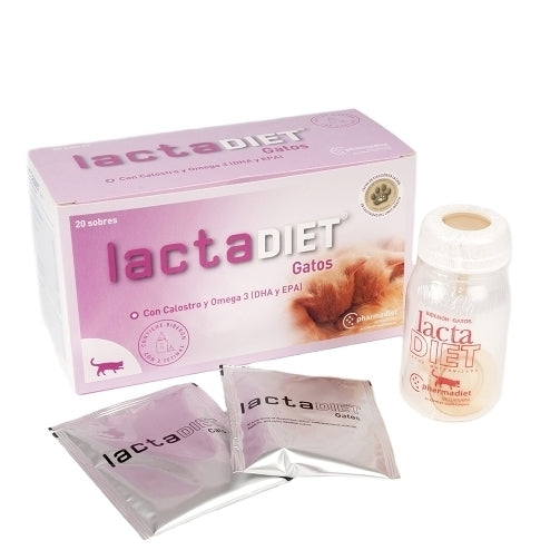 lactaDIET® Gatos - pieno pakaitalas kačiukas nuo gimimo iki nujunkymo