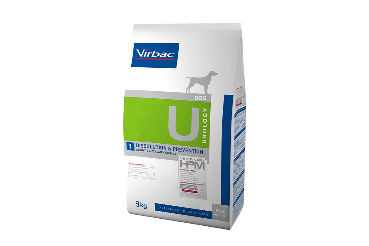 Virbac VETERINARY™ HPM U1 DISSOLUTION & PREVENTION - ėdalas šunims struvitinių akmenų tirpinimui