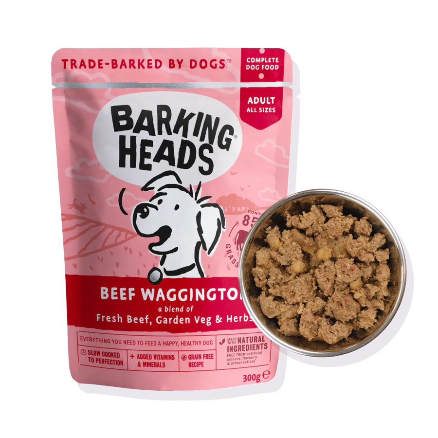 BARKING® HEADS BEEF WAGGINGTON konservuotas ėdalas su jautiena