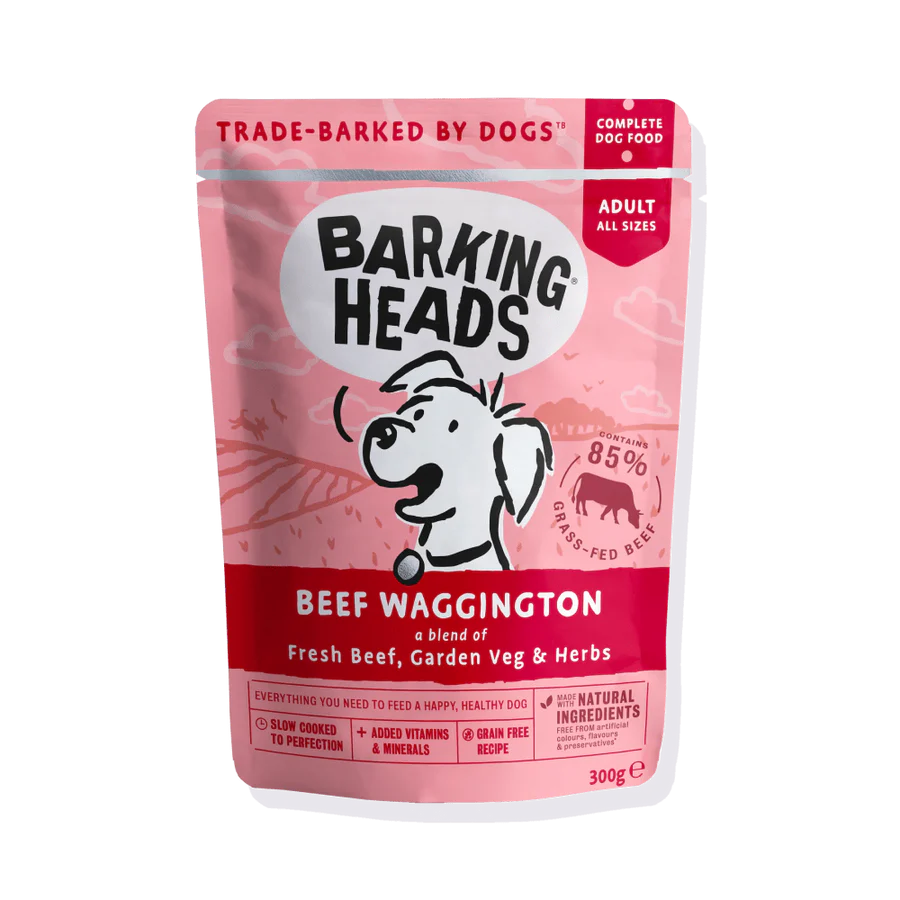 BARKING® HEADS BEEF WAGGINGTON konservuotas ėdalas su jautiena