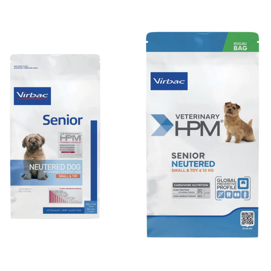 Virbac VETERINARY™ HPM Senior NEUTERED DOG SMALL & TOY - mažų veislių sterilizuotiems šunims