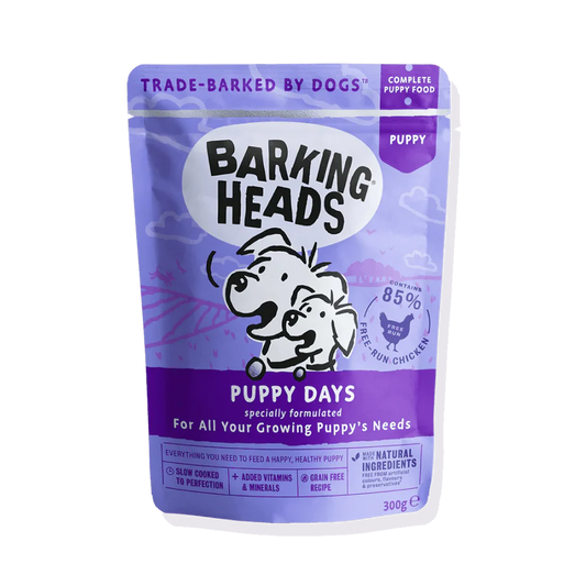 BARKING® HEADS PUPPY DAYS konservuotas ėdalas jauniems šuniukams su vištiena