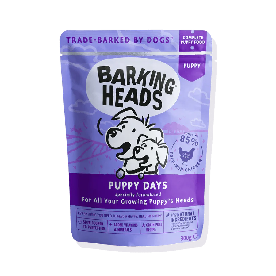 BARKING® HEADS PUPPY DAYS konservuotas ėdalas jauniems šuniukams su vištiena