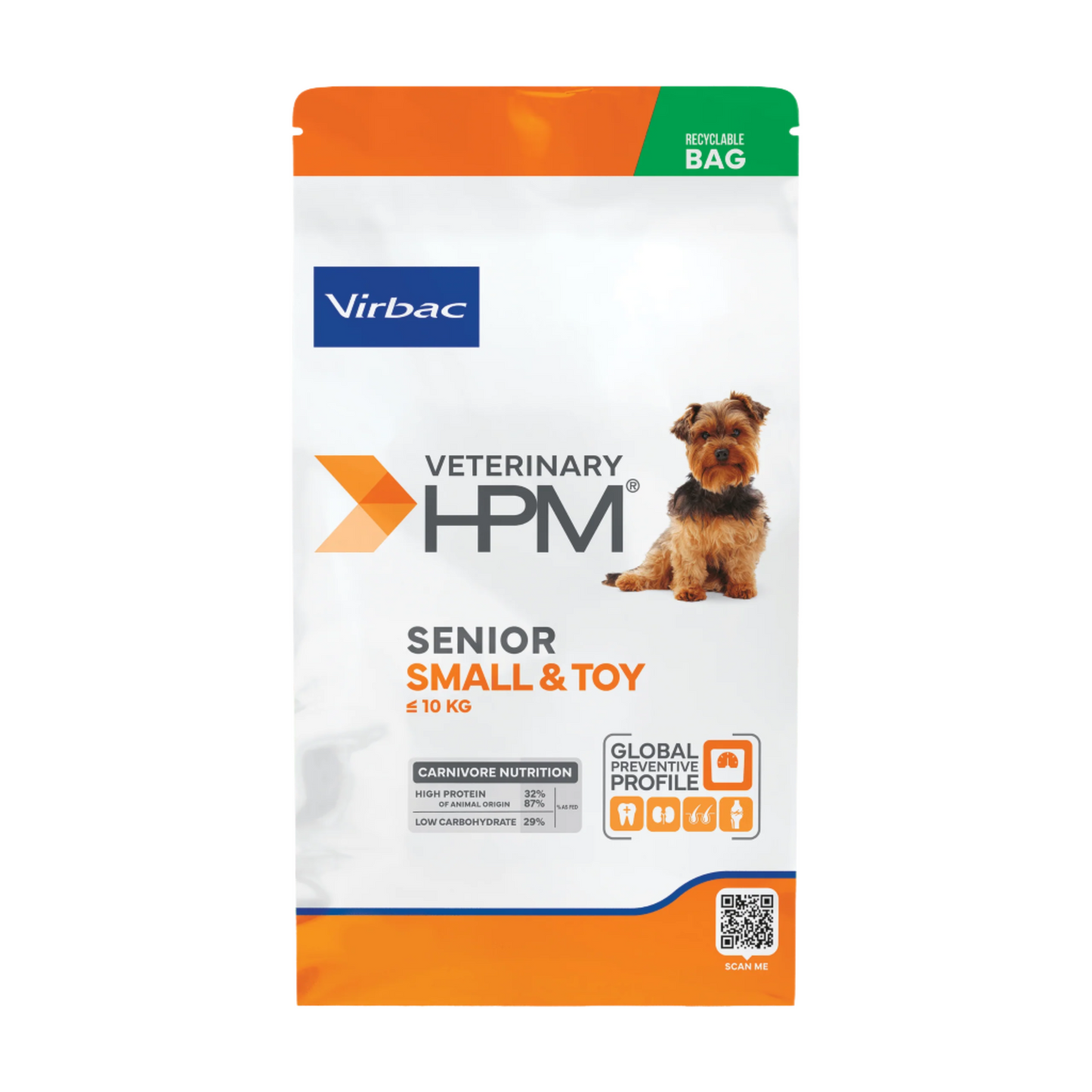 Virbac VETERINARY™ HPM Senior SMALL & TOY - senyvo amžiaus mažų veislių šunims