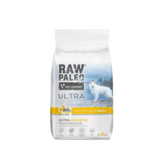 RAW PALEO® ULTRA MEDIUM MAXI ADULT vieno baltymo ėdalas su kalakutiena