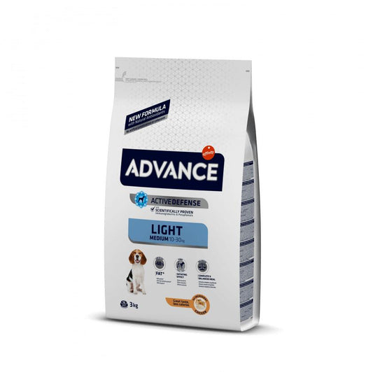 Advance Medium Light Adult - vidutinių veislių šunims turintiems viršsvorio