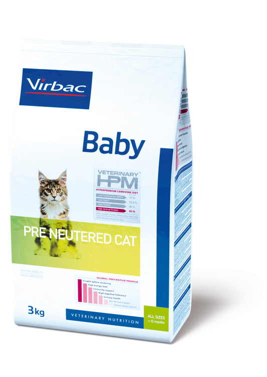 Virbac VETERINARY™ HPM Baby PRE NEUTERED CAT - iki 12 mėnesių amžiaus arba iki sterilizacijos