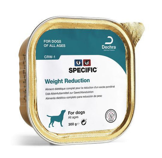 SPECIFIC® Weight Reduction CRW-1 6x300g - konservuotas ėdalas šunims svoriui mažinti
