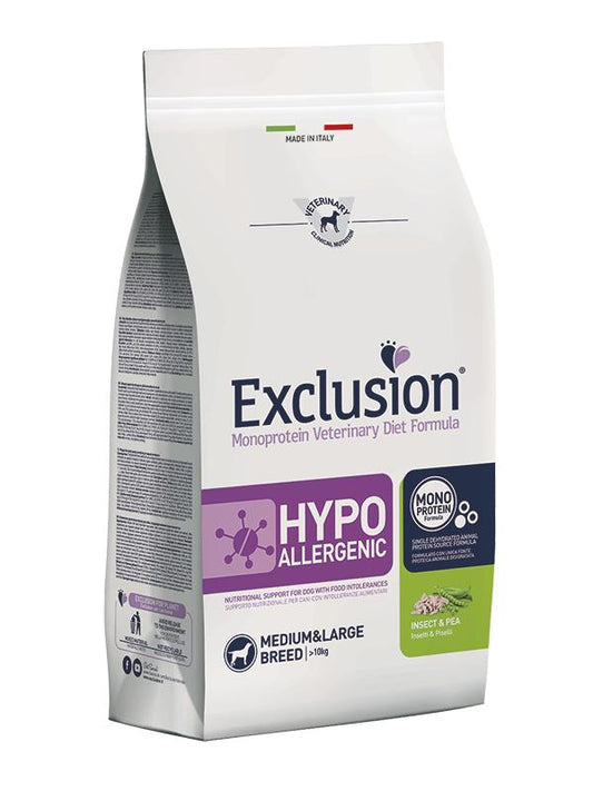 Exclusion® HYPOALLERGENIC M/M su vabzdžiais ir žirniais