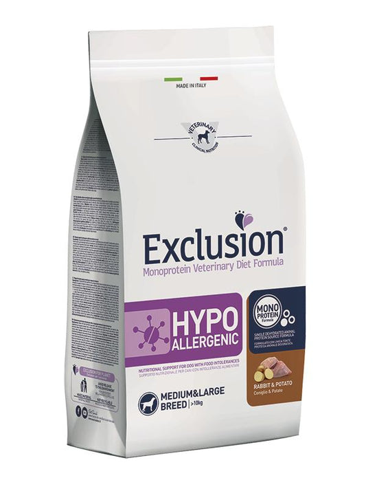 Exclusion® HYPOALLERGENIC M/M su triušiena ir bulvėmis