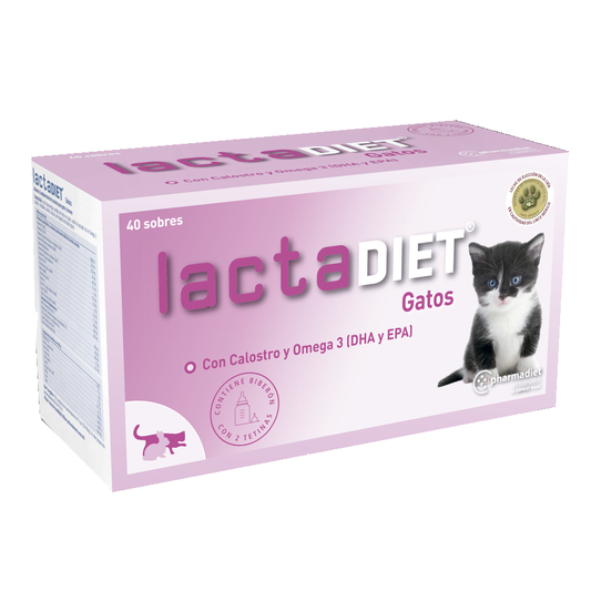 lactaDIET® Gatos - pieno pakaitalas kačiukas nuo gimimo iki nujunkymo