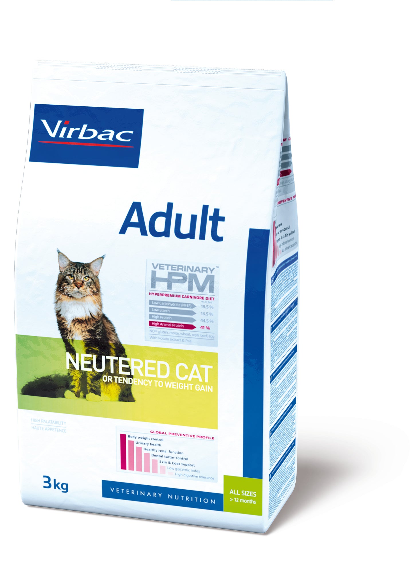 Virbac VETERINARY™ HPM Adult NEUTERED CAT - ėdalas suaugusioms sterilizuotoms katėms