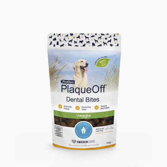 ProDen PlaqueOff™ Dental Bites L - papildas dantų apnašoms naikinti